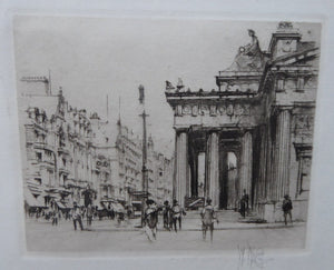 SCOTTISH ART. William Walcot (1874 - 1943)  The Royal Scottish Academy, Edinburgh. Pencil Signed