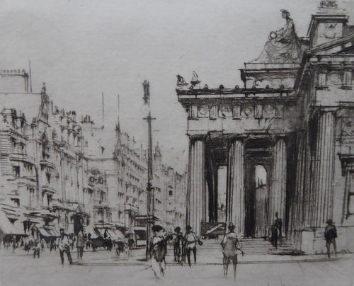 William Walcot Royal Scottish Academy Edinburgh Etching Signed