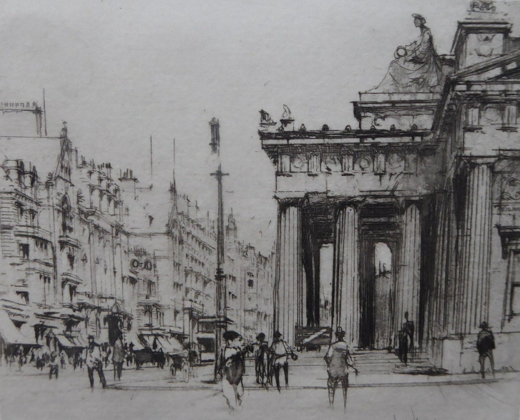 William Walcot Royal Scottish Academy Edinburgh Etching Signed