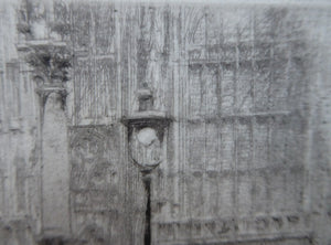 Walcot Westminster Abbey Parliament Square Etching Signed