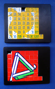 TWO 1970s DODO DESIGNS Sliding Puzzle Games. Nice large size and in good vintage condition. Rare