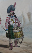 Load image into Gallery viewer, Scottish School. Antique 1830s Watercolour Highland Regiment / Black Watch. Military History Interest
