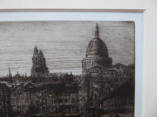 Load image into Gallery viewer, ES Lumsden Low Tide. The Thames Etching Drypoint Signed 1921
