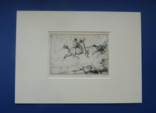 Load image into Gallery viewer, Edmund Blampied Splashing Through the Surf 1923 Drypoint Etching
