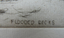 Load image into Gallery viewer, Arthur Briscoe Flooded Decks Drypoint Etching 1931
