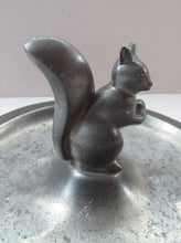 Load image into Gallery viewer, 1930s JUST ANDERSEN Danish Pewter Dish with Finely Modelled Squirrel Centrepiece
