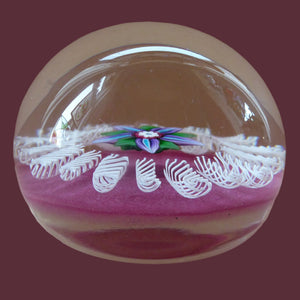 Paul Ysart Harland Paperweight. H Cane. Central Flower
