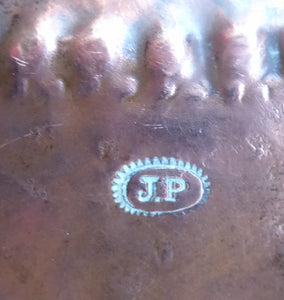 Antique JOHN PEARSON Copper Arts & Crafts Tray c.1895. Signed twice with JP stamp on the reverse