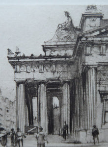 SCOTTISH ART. William Walcot (1874 - 1943)  The Royal Scottish Academy, Edinburgh. Pencil Signed