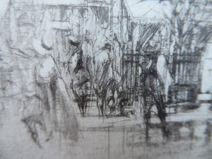 William Walcot Charing Cross London Etching 1919 Signed