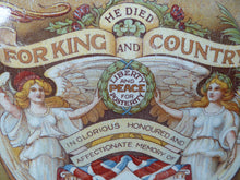 Load image into Gallery viewer, RARE Antique 1914 Memorial Tile from WWI. Argyll &amp; Sutherland HIGHLANDERS Interest
