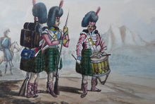 Load image into Gallery viewer, Scottish School. Antique 1830s Watercolour Highland Regiment / Black Watch. Military History Interest
