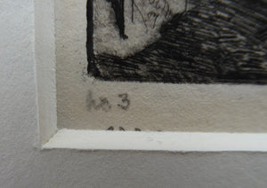 ES Lumsden Paris in Construction Etching Drypoint 1907