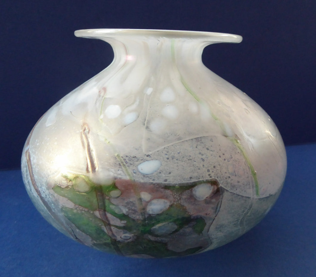 MIchael Harris Vintage Isle of Wight White Globular Vase