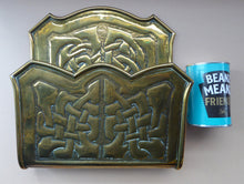 Load image into Gallery viewer, SCOTTISH Celtic ARTS &amp; CRAFTS Miniature Repousee Letter Rack with Interlocking Knotwork Design. Alexander Ritchie
