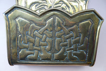 Load image into Gallery viewer, SCOTTISH Celtic ARTS &amp; CRAFTS Miniature Repousee Letter Rack with Interlocking Knotwork Design. Alexander Ritchie
