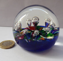 Load image into Gallery viewer, SELKIRK GLASS 1980s Scottish HARLEQUIN Paperweight
