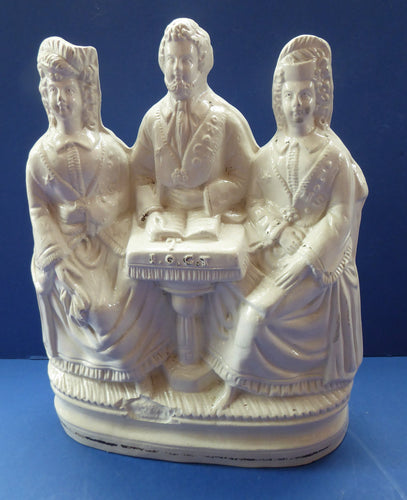 Rare 1860s Staffordshire Figurine: The Independent Order of Good Templars by Sampson Smith. Excellent Condition