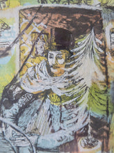 Load image into Gallery viewer, Scottish Art for Sale. Watercolour Painting of a Gentleman in a Carriage by Edward Gage
