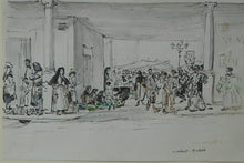 Load image into Gallery viewer, Muirhead Bone Spanish Drawing The Marketplace at Oviedo

