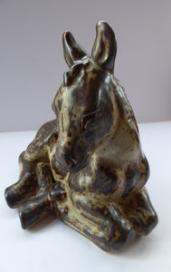 ROYAL COPENHAGEN Large Stoneware Model of a Horse with incised KK mark for Knud Kyhn (No. 21516)