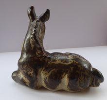 Load image into Gallery viewer, ROYAL COPENHAGEN Large Stoneware Model of a Horse with incised KK mark for Knud Kyhn (No. 21516)
