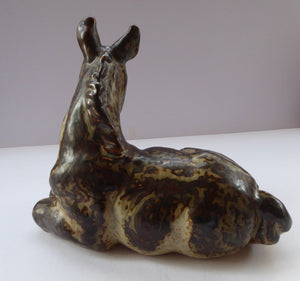 ROYAL COPENHAGEN Large Stoneware Model of a Horse with incised KK mark for Knud Kyhn (No. 21516)