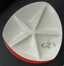 Load image into Gallery viewer, 1950s ATOMIC Carlton Ware Orbit Pattern Large Serving Platter. Very Rare Dish with five compartments
