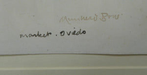 Muirhead Bone Spanish Drawing The Marketplace at Oviedo