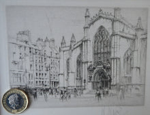 Load image into Gallery viewer, William Walcot St Giles Cathedral Edinburgh Etching Signed
