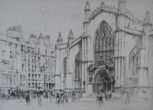 Load image into Gallery viewer, William Walcot St Giles Cathedral Edinburgh Etching Signed
