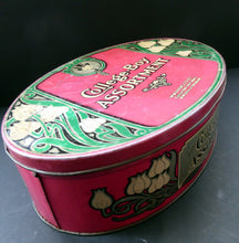 Load image into Gallery viewer, Rare Early 20th Century Art Nouveau Large Toffee Tin - College Boy Assortment by W M Livens &amp; Co Ltd (Newcastle)
