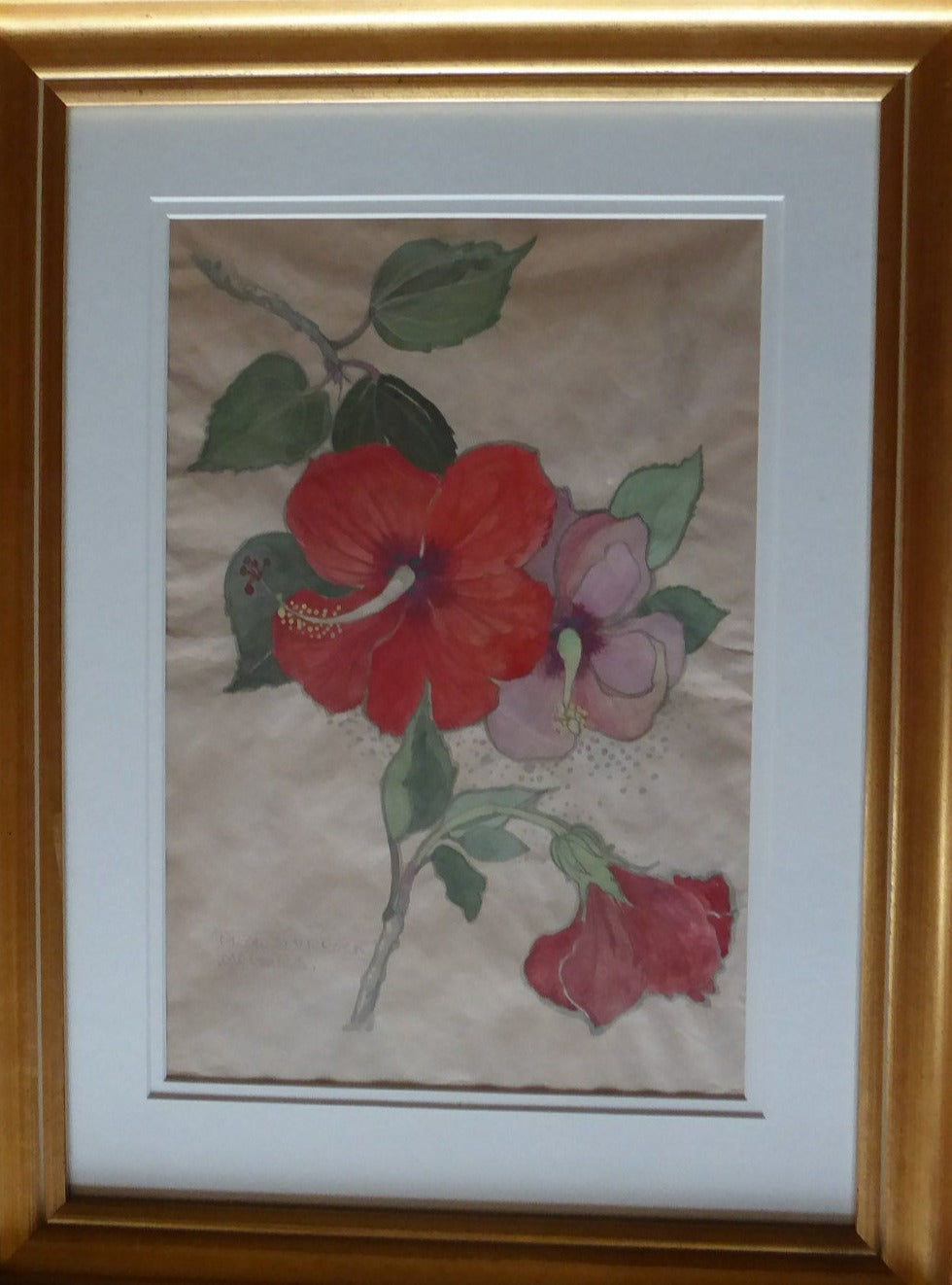 Mary Newbery Sturrock Spanish Flowers Watercolour Scottish Art for Sale