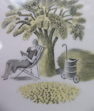 Load image into Gallery viewer, ERIC RAVILIOUS. Vintage 1953 Original Wedgwood Shallow Soup or Pudding Plates from the &quot;Garden Series&quot;. 9 1/4 inches

