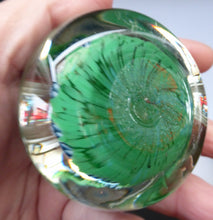 Load image into Gallery viewer, Scottish Glass. Strathearn Millefiori Canes and Latticino Nine Spoke Paperweight
