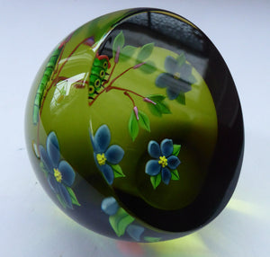 1993 Limited Edition Caithness CATERPILLAR Paperweight by William Manson