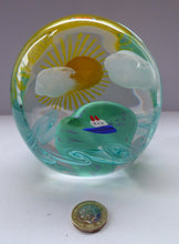Load image into Gallery viewer, Caithness Glass Paperweight. FANTASY ISLAND: (Sailing By) Designed by Sarah Peterson
