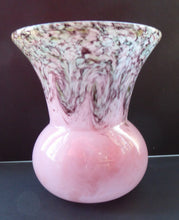 Load image into Gallery viewer, 1930s Rarer Thistle Shaped Monart Vase with Gold Aventurine
