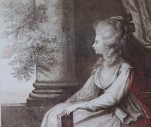 Load image into Gallery viewer, 1778 Francesco BARTOLOZZI Etching after Lady Diana Beauclerk, Duchess of Devonshire. Original 18th Century Stipple Engraving
