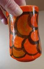 Load image into Gallery viewer, 1970s Orange Poole Dephis Vase
