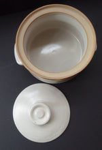 Load image into Gallery viewer, SCOTTISH POTTERY, Vintage Lidded Serving Dish by Barbara Davidson. 1970s with hand-painted &quot;Clouds&quot; decoration
