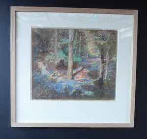Scottish Art Charles Hodge Mackie Colour Woodcut Wild Hyacinths