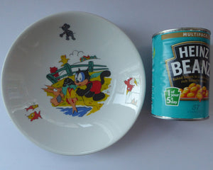 FELIX the CAT Shallow Bowl. RARE Vintage 1960s German Wintering Pottery Dish