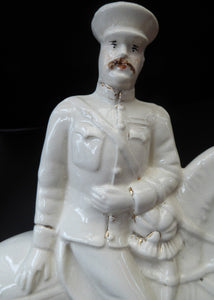 LORD KITCHENER. Antique Slip Cast STAFFORDSHIRE Figurine; c 1900. Excellent Condition