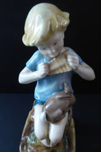 Load image into Gallery viewer, ROYAL WORCESTER Figurine. Vintage Peter Pan Figure by Frederick Gertner (No. 3011). Perfect Condition
