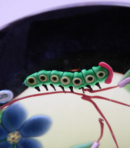 1993 Limited Edition Caithness CATERPILLAR Paperweight by William Manson