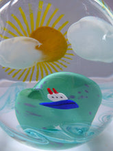 Load image into Gallery viewer, Caithness Glass Paperweight. FANTASY ISLAND: (Sailing By) Designed by Sarah Peterson

