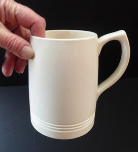 1940s KEITH MURRAY for Wedgwood. Large Mug or Tankard. Fine Vintage Condition in Moonstone Glaze