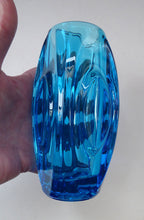 Load image into Gallery viewer, LENS or BULLET Vase (No. 914). Geometric Czech Art Glass by Rosice Glassworks, Sklo
