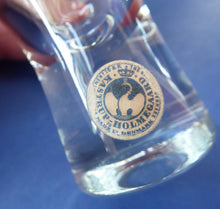 Load image into Gallery viewer, 6 LARGE 1950s HOLMEGAARD Kastrup CANADA Drinking Tumblers with Original Labels; 6 1/4 inches high

